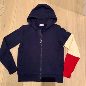 Authentic Moncler zip-up hoodie for boy